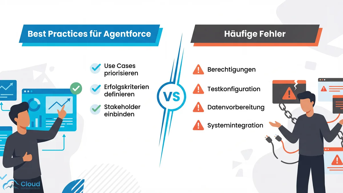 Best Practices vs. häufige Fehler bei der Agentforce-Einrichtung